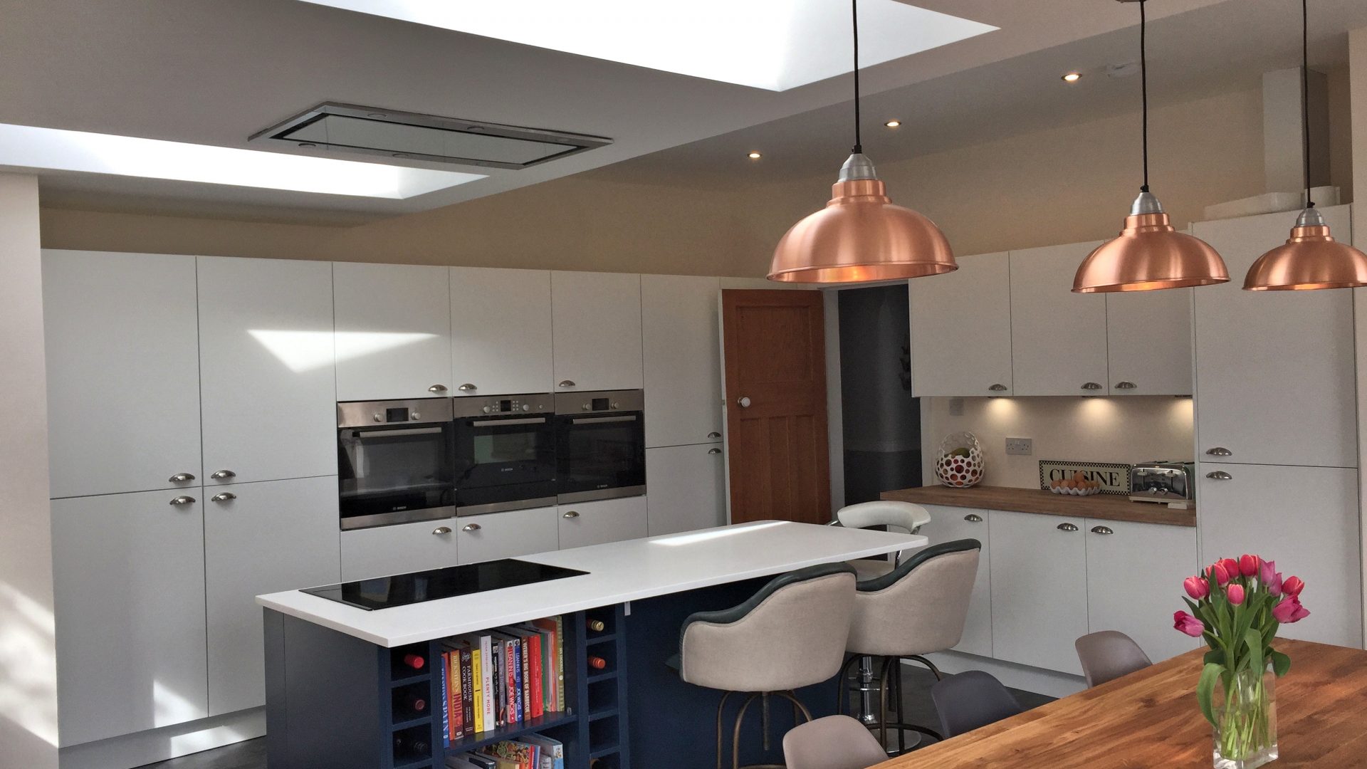 British Contemporary Kitchen with Bespoke Island Glasgow South | 44 ...